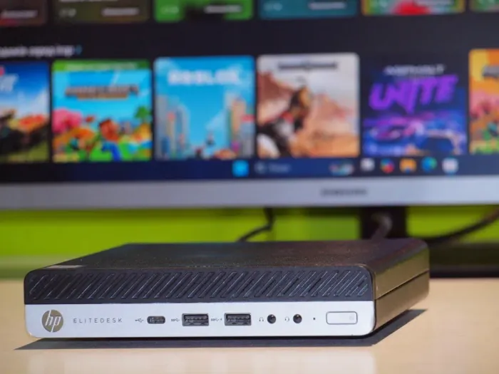 Неттоп HP EliteDesk 800 G4 Desktop Mini USFF / Intel Core i5-8500 (6 ядер по 3.0 - 4.1 GHz) / 8 GB DDR4 / 128 GB SSD / Intel UHD Graphics 630 / DisplayPort б/в - зображення 2