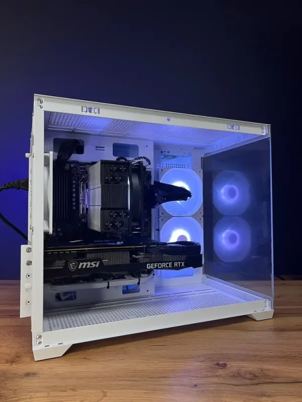 Збірка під замовлення: ігровий ПК Gamdias Aura GC10M ARGB White Tower / AMD Ryzen 5 5600 (6 (12) ядер по 3.5 - 4.4 GHz) / 16 GB DDR4 / 1000 GB SSD M.2 / nVidia GeForce RTX 3070, 8 GB GDDR6, 256-bit / 650W б/в - зображення 6