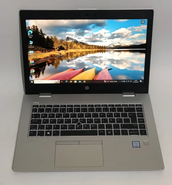 Ноутбук Б-клас HP ProBook 640 G5 / 14" (1920x1080) IPS / Intel Core i5-8265U (4 (8) ядра по 1.6 - 3.9 GHz) / 8 GB DDR4 / 256 GB SSD / Intel UHD Graphics / WebCam / Win 10 Pro б/в - зображення 2