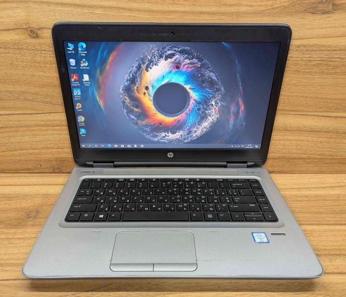 Ноутбук HP ProBook 640 G2 / 14" (1366x768) TN / Intel Core i7-6600U (2 (4) ядра по 2.6 - 3.4 GHz) / 8 GB DDR4 / 500 GB HDD / Intel HD Graphics 520 / WebCam / Fingerprint / Windows 10 б/в - зображення 2