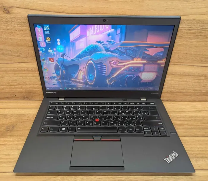 Ноутбук Lenovo ThinkPad x1 Carbon 3rd / 14" (1920x1080) IPS / Intel Core i5-5300U (2 (4) ядра по 2.3 - 2.9 GHz) / 8 GB DDR3 / 256 GB SSD / Intel HD Graphics 5500 / WebCam / Fingerprint / Windows 10 б/в - зображення 2