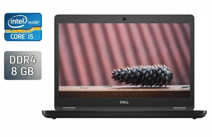 Ультрабук Dell Latitude 5490 / 14" (1920x1080) IPS / Intel Core i5-7300U (2 (4) ядра по 2.6 - 3.5 GHz) / 8 GB DDR4 / 256 GB SSD / Intel HD Graphics 620 / WebCam / HDMI / Windows 10 б/в - зображення 1