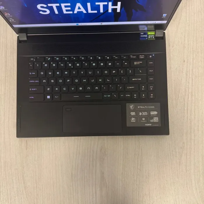 Ігровий ноутбук Б-класу MSI Stealth GS66 12UH / 15.6" (2560x1440) IPS / Intel Core i9-12900H (14 (20) ядер по 3,8 - 5,0 ГГц) / 16 ГБ DDR5 / 512 ГБ SSD / nVidia GeForce RTX 3080, 8 ГБ GDDR6, 256-bit / WebCam б/в - зображення 4