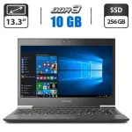 Ультрабук Toshiba Portege Z930-105 / 13.3" (1366x768) TN / Intel Core i5-3427U (2 (4) ядра по 1.8 - 2.8 GHz) / 10 GB DDR3 / 256 GB SSD / HD Graphics 4000 / WebCam / HDMI / Win 10 Pro б/в