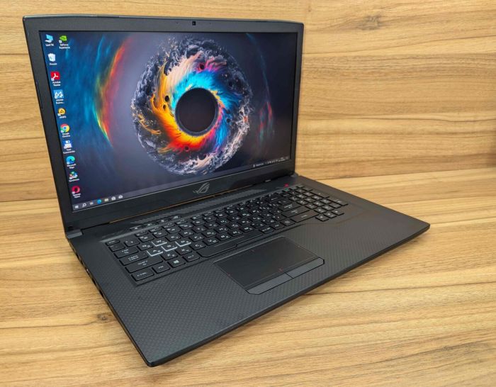 Ігровий ноутбук Asus Strix GL703GM / 17.3" (1920x1080) IPS / Intel Core i7-8750H (6 (12) ядер по 2.2 - 4.1 GHz) / 32 GB DDR4 / 512 GB SSD / nVidia GeForce GTX 1060, 6 GB GDDR5, 192-bit / WebCam / Windows 10 б/в - зображення 4