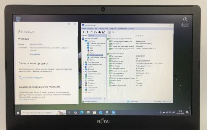 Ноутбук Fujitsu LifeBook A555 / 15.6" (1366x768) TN / Intel Core i3-5005U (2 (4) ядра по 2.0 GHz) / 8 GB DDR3 / 128 GB SSD / Intel HD Graphics 5500 / WebCam / Win 10 Pro б/в - зображення 10