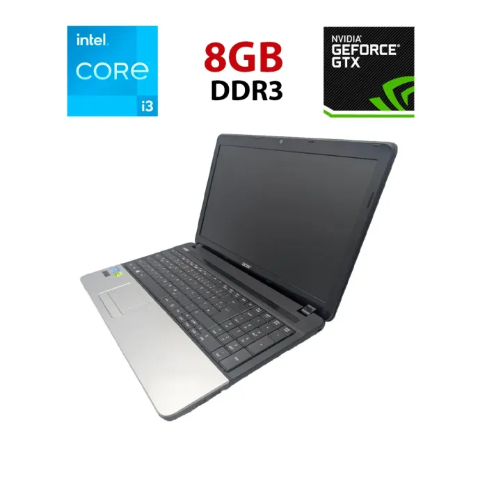 Ноутбук Acer Aspire E1-571G / 15.6" (1366x768) TN / Intel Core i3-3130M (2 (4) ядра по 2.6 GHz) / 8 GB DDR3 / 120 GB SSD / nVidia GeForce GT 710M, 2 GB DDR3, 64-bit / WebCam б/в - зображення 1