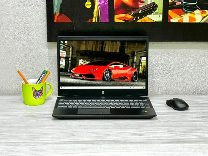 Ігровий ноутбук Б-клас HP Pavilion Gaming 15 / 15.6" (1920x1080) IPS / Intel Core i5-8300H (4 (8) ядра по 2.3 - 4.0 GHz) / 8 GB DDR4 / 256 GB SSD M.2 / nVidia GeForce GTX 1050, 2 GB GDDR5, 128-bit / WebCam / Win 10 Home б/в - зображення 2