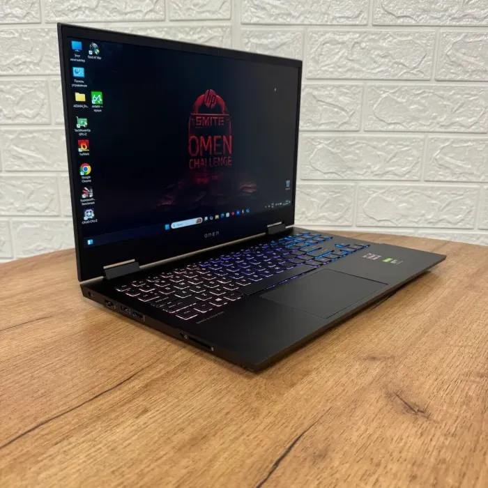 Ігровий ноутбук HP Omen 15-en0023dx / 15.6" (1920x1080) IPS / AMD Ryzen 7 4800H (8 (16) ядер по 2.9 - 4.2 GHz) / 16 GB DDR4 / 1000 GB SSD / nVidia GeForce GTX 1660 Ti, 6 GB GDDR6, 192-bit / WebCam б/в - зображення 4