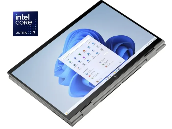 Ультрабук-трансформер HP Envy x360 15-fe1073cl / 15.6" (1920x1080) IPS Touch / Intel Core Ultra 7 155U (12 (14) ядер по 1.7 - 4.8 GHz) / 32 GB DDR5 / 1000 GB SSD NVMe / Intel Graphics / WebCam б/в - зображення 1