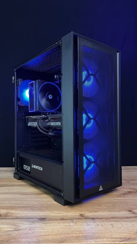 Збірка на замовлення: ігровий ПК Montech Air 1000 Premium Black Tower / AMD Ryzen 7 7700 (8 (16) ядер по 3,8 - 5,3 ГГц) / 32 ГБ DDR5 / 1000 ГБ SSD M.2 / nVidia GeForce RTX 5070 Ti, 16 ГБ GDDR7, 256-bit / 850W - зображення 4