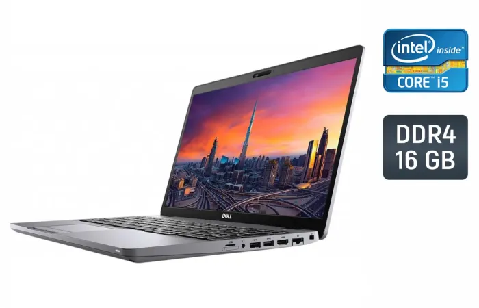 Ультрабук Б-клас Dell Precision 3551 / 15.6" (1920x1080) IPS / Intel Core i5-10400H (4 (8) ядра по 2.6 - 4.6 GHz) / 16 GB DDR4 / 256 GB SSD / Intel UHD Graphics / WebCam / Windows 10 Pro б/в - зображення 1