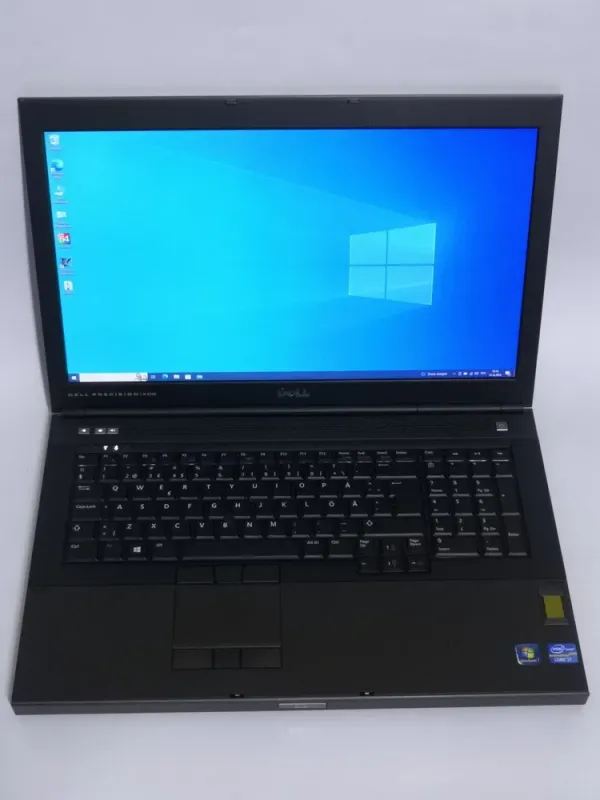 Мобільна робоча станція Dell Precision M6700 / 17.3" (1920x1080) TN / Intel Core i7-3720QM (4 (8) ядра по 2.6 - 3.6 GHz) / 8 GB DDR3 / 256 GB SSD / nVidia Quadro K3000M, 2 GB GDDR5, 256-bit / Win 10 Pro б/в - зображення 2