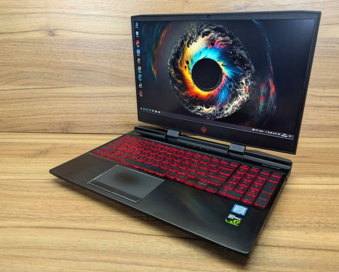 Ігровий ноутбук HP OMEN 15-dc0045nr / 15.6" (1920x1080) IPS / Intel Core i7-8750H (6 (12) ядер по 2.2 - 4.1 GHz) / 32 GB DDR4 / 512 GB SSD / nVidia GeForce GTX 1070, 8 GB GDDR5, 256-bit / WebCam / Windows 10 б/в - зображення 5