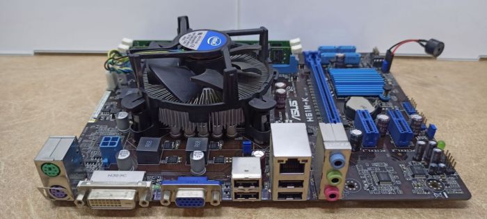 Комплект: Материнська плата Asus H61M-K / LGA1155 / Intel Core i5-3470 (4 ядра по 3.2 - 3.6 GHz) / 8 GB DDR3 / Intel HD Graphics 2500 б/в - зображення 3