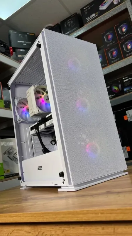 Збірка під замовлення: ігровий ПК 2E Gaming Virtus Neo White Tower / AMD Ryzen 5 7500F (6 (12) ядер по 3.7 - 5.0 GHz) / 32 GB DDR5 / 1000 GB SSD M.2 / nVidia GeForce RTX 4060 Ti Super, 8 GB GDDR6, 128-bit / 650W - зображення 3