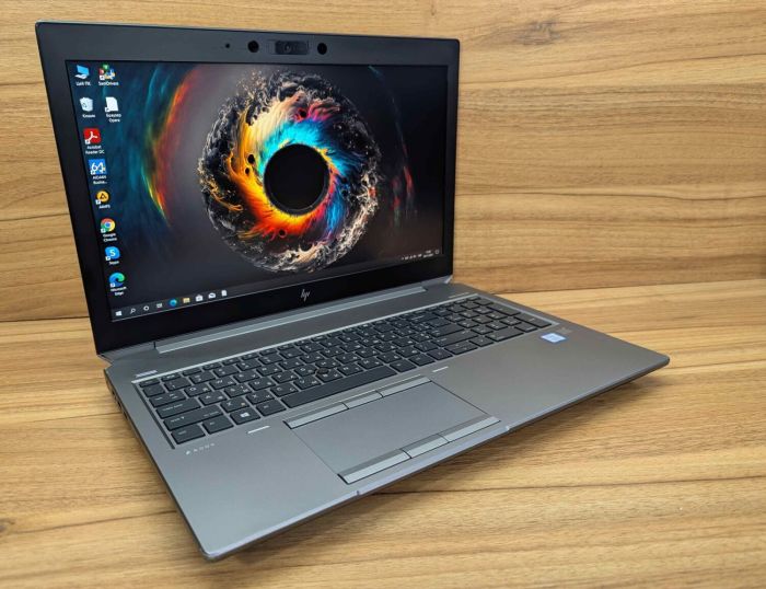 Мобільна робоча станція класу B HP zBook 15 G6 / 15,6" (1920x1080) IPS / Intel Core i7-9750H (6 (12) ядер по 2,6 - 4,5 ГГц) / 16 ГБ DDR4 / 480 ГБ SSD + 256 ГБ SSD / nVidia Quadro T2000, 4 ГБ GDDR5, 128-біт / Веб-камера / Сканер відбитків пальців / Win б/в - зображення 6