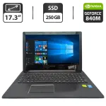 Ноутбук Lenovo Z50-70 / 17.3" (1600x900) TN / Intel Core i5-4210U (2 (4) ядра по 1.7 - 2.7 GHz) / 8 GB DDR3 / 250 GB SSD / nVidia GeForce 840M, 2 GB GDDR3, 64-bit / WebCam / DVD-ROM б/в