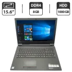 Ноутбук Lenovo V110-15 / 15.6" (1366x768) TN / AMD E2-9010 (2 ядра по 2.0 - 2.2 GHz) / 8 GB DDR4 / 1000 GB HDD / AMD Radeon R2 Graphics / WebCam / DVD-ROM б/в
