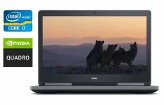 Мобільна робоча станція Б-клас Dell Precision 7720 / 17.3" (1920x1080) IPS / Intel Core i7-6820HQ (4 (8) ядра по 2.7 - 3.6 GHz) / 32 GB DDR4 / 512 GB SSD / nVidia Quadro P3000, 6 GB GDDR5, 192-bit / WebCam / Windows 10 б/в