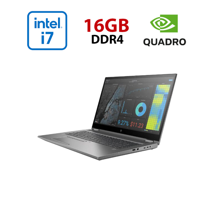 Мобільна робоча станція HP Zbook Fury 15 G7 / 15,6" (1920x1080) IPS / Intel Core i7-10750H (6 (12) ядер по 2,6 - 5,0 ГГц) / 16 ГБ DDR4 / 480 ГБ SSD / nVidia Quadro RTX 3000, 6 ГБ GDDR6, 192-біт / WebCam б/в - изображение 1
