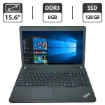 Ноутбук Lenovo ThinkPad E540 / 15.6" (1366x768) TN / Intel Core i3-4000M (2 (4) ядра по 2.4 GHz) / 8 GB DDR3 / 128 GB SSD / Intel HD Graphics 4600 / WebCam / DVD-ROM / HDMI б/в
