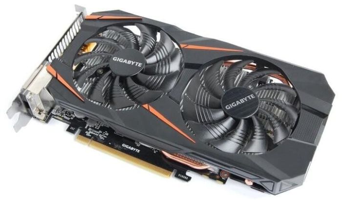 Дискретна відеокарта Gigabyte GeForce GTX 1060 WindForce 2X OC, 6 GB GDDR5, 192-bit / 1x HDMI, 1x DisplayPort, 2x DVI б/в - зображення 2