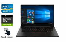 Ігровий ноутбук Lenovo ThinkPad X1 / 15.6" (3840x2160) IPS Touch / Intel Core i7-8850H (6 (12) ядер по 2.6 - 4.3 GHz) / 16 GB DDR4 / 512 GB SSD / nVidia GeForce GTX 1050 Ti Max-Q, 4 GB GDDR5, 128-bit / WebCam / TouchID б/в