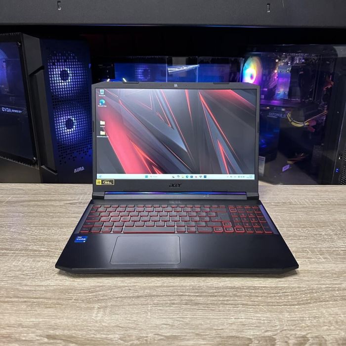 Ігровий ноутбук Acer Nitro 5 AN517-53 / 17.3" (1920x1080) IPS / Intel Core i5-11300H (4 (8) ядра по 2.6 - 4.4 GHz) / 16 GB DDR4 / 512 GB SSD M.2 / nVidia GeForce RTX 3050, 4 GB GDDR6, 128-bit / WebCam б/в - зображення 2
