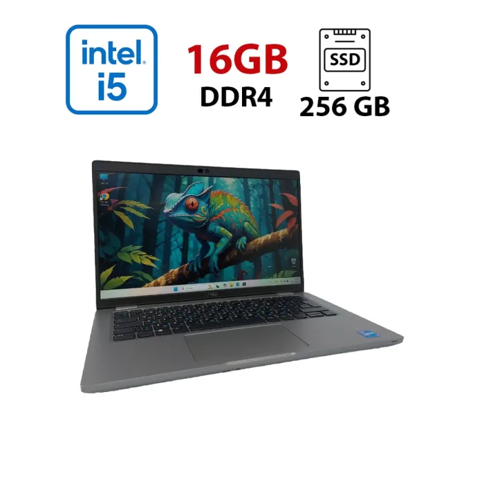 Ультрабук Dell Latitude 5420 / 14" (1920x1080) IPS / Intel Core i5-1145G7 (4 (8) ядра по 2.6 - 4.4 GHz) / 16 GB DDR4 / 256 GB SSD / Intel Iris X Graphics / WebCam б/в - зображення 1