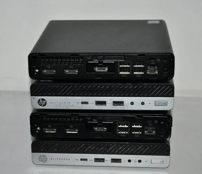 Неттоп Б-клас HP EliteDesk 800 G3 Desktop Mini USFF / Intel Core i5-6500T (4 ядра по 2.5 - 3.1 GHz) / 8 GB DDR4 / 240 GB SSD / Intel UHD Graphics 630 / DisplayPort / Windows 11 Pro / Блок живлення б/в - зображення 4