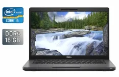 Ультрабук Б-клас Dell Latitude 5400 / 14" (1920x1080) IPS / Intel Core i5-8265U (4 (8) ядра по 1.6 - 3.9 GHz) / 16 GB DDR4 / 512 GB SSD / Intel UHD Graphics 620 / WebCam / HDMI / Windows 10 б/в