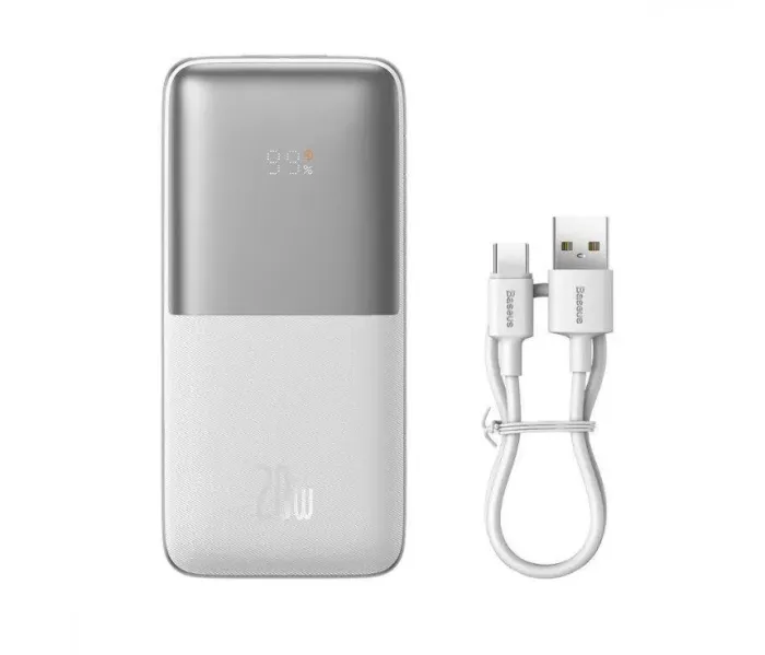 УМБ Power Bank Baseus Bipow Pro White (PPBD040102) / 10000 mAh / до 12V/до 3A - зображення 1