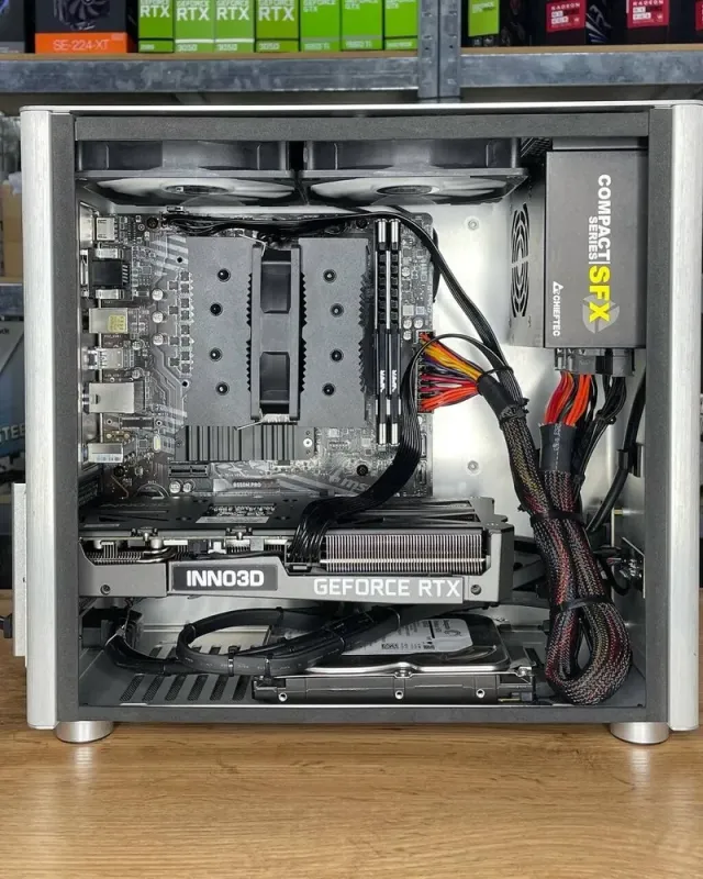 Ігровий ПК Qube V9 Pro Tower / AMD Ryzen 5 5600G (6 (12) ядер по 3.9 - 4.4 GHz) / 16 GB DDR4 / 512 GB SSD M.2 + 1000 GB HDD / nVidia GeForce RTX 3060, 12 GB GDDR6, 192-bit / 650W - зображення 8