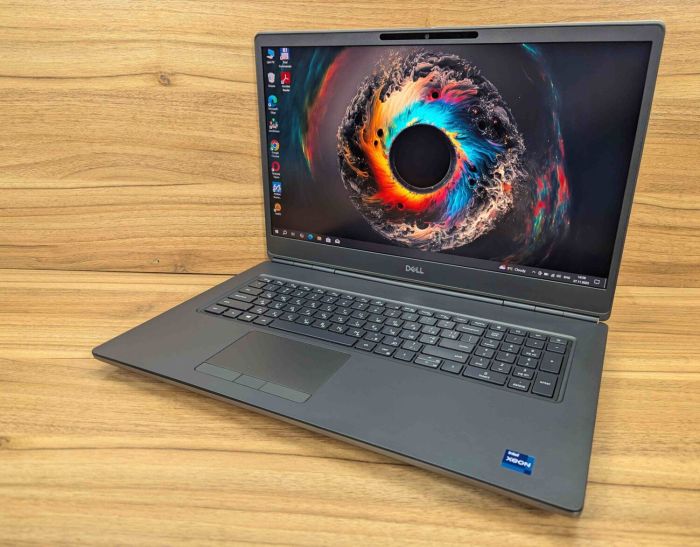 Мобільна робоча станція Dell Precision 7760 / 17,3" (3840x2160) IPS / Intel Xeon W-11855M (6 (12) ядер по 3,2 - 4,9 ГГц) / 32 ГБ DDR4 / 1000 ГБ SSD / nVidia RTX A4000, 8 ГБ GDDR6, 256-біт / WebCam / HDMI / Windows 10 б/в - изображение 5