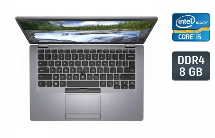 Ультрабук Dell Latitude 5410 / 14" (1920x1080) IPS / Intel Core i5-10310U (4 (8) ядра по 1.7 - 4.4 GHz) / 8 GB DDR4 / 256 GB SSD / Intel UHD Graphics / WebCam / Windows 10 б/в - зображення 1