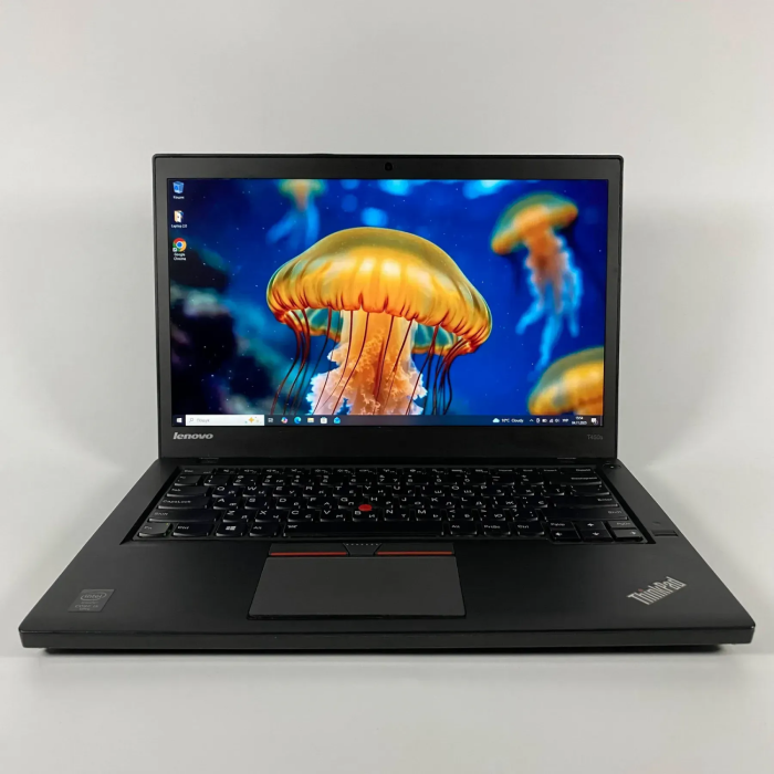 Ультрабук Б-клас Lenovo ThinkPad T450s / 14" (1366x768) TN / Intel Core i5-5300U (2 (4) ядра по 2.3 - 2.9 GHz) / 12 GB DDR3 / 256 GB SSD / Intel HD Graphics 5500 / WebCam / SIM б/в - зображення 2