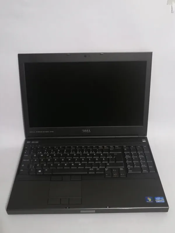 Мобільна робоча станція Dell Precision M4700 / 15.6" (1920x1080) TN / Intel Core i7-3740QM (4 (8) ядра по 2.7 - 3.7 GHz) / 16 GB DDR3 / 256 GB SSD / Quadro K2000M, 2 GB DDR3, 128-bit / WebCam / Win 10 Pro б/в - зображення 2