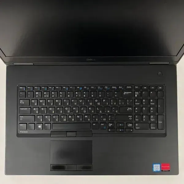 Мобільна робоча станція Dell Precision 7730 / 17.3" (1920x1080) IPS / Intel Core i7-8750H (6 (12) ядер по 2.2 - 4.1 GHz) / 16 GB DDR4 / 512 GB SSD / AMD Radeon Pro WX 7100, 8 GB GDDR5, 256-bit / HDMI б/в - зображення 3