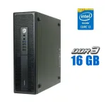 Комп'ютер HP ProDesk 600 G2 SFF / Intel Core i3-6100 (2 (4) ядра по 3.7 GHz) / 16 GB DDR3 / 240 GB SSD / Intel HD Graphics 530 / USB 3.0 / Com-Port б/в
