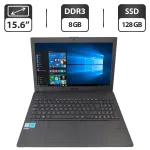 Ноутбук Asus P2538U / 15.6" (1366x768) TN / Intel Core i5-6200U (2 (4) ядра по 2.3 - 2.8 GHz) / 8 GB DDR3 / 128 GB SSD / Intel HD Graphics 520 / WebCam / DVD-ROM б/в