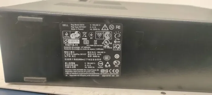 Комп'ютер Dell / Intel Core i7-2600K (4 (8) ядра по 3.4 - 3.8 GHz) / 8 GB DDR3 / 500 GB HDD / Intel HD Graphics 3000 / DVD-ROM б/в - зображення 7