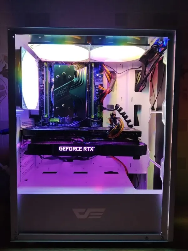 Ігровий ПК DarkFlash DK151 Tower / Intel Xeon E5-2697 v3 (14 (28) ядер по 2.6 - 3.6 GHz) / 32 GB DDR4 / 1000 GB SSD / nVidia GeForce RTX 3070, 8 GB GDDR6, 256-bit / 600W б/в - зображення 5