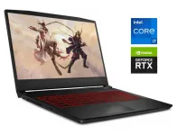 Ігровий ноутбук MSI Katana GF66 11UE / 15.6" (1920x1080) IPS / Intel Core i7-11800H (8 (16) ядер по 2.3 - 4.6 GHz) / 16 GB DDR4 / 512 GB SSD NVMe / nVidia GeForce RTX 3060, 6 GB GDDR6, 192-bit / WebCam б/в