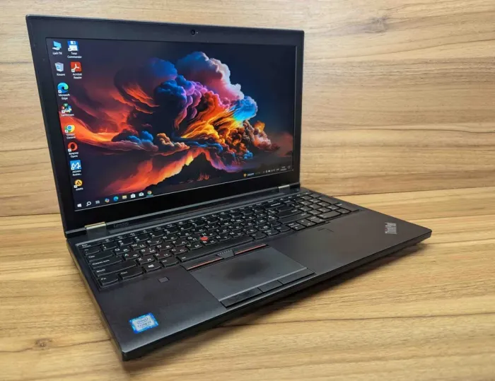 Мобільна робоча станція Lenovo ThinkPad P51 / 15.6" (1920x1080) IPS / Intel Core i7-7700HQ (4 (8) ядра по 2.8 - 3.8 GHz) / 24 GB DDR4 / 480 GB SSD / nVidia Quadro M1200, 4 GB GDDR5, 256-bit / WebCam / TouchID / Windows 10 б/в - зображення 4
