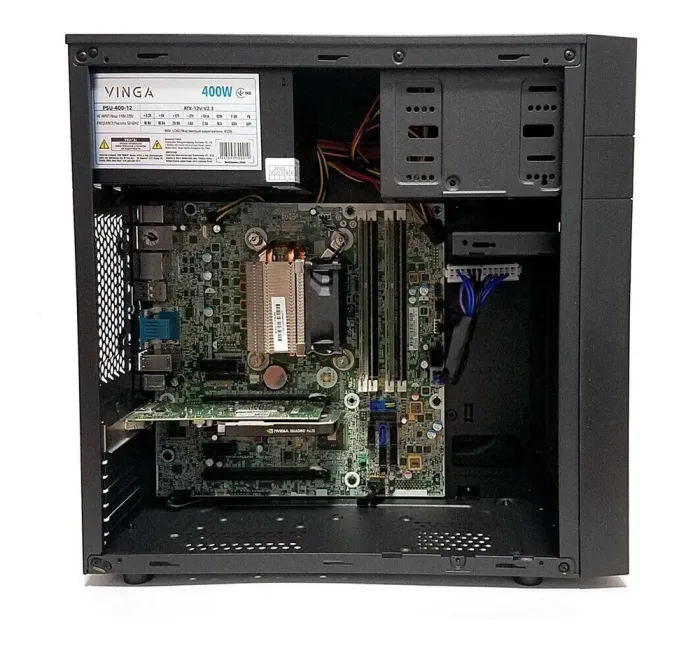 Робоча станція Vinga CS112B Tower / Intel Xeon E3-1240 v3 (4 (8) ядра по 3.4 - 3.8 GHz) / 32 GB DDR3 / 256 GB SSD / nVidia Quadro K620, 2 GB GDDR3, 128-bit б/в - зображення 4