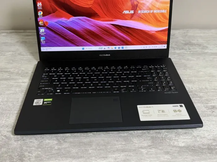 Ігровий ультрабук Asus VivoBook 15 K571LI-PB71 / 15" (1920x1080) IPS / Intel Core i7-10750H (6 (12) ядер по 2,6 - 5,0 ГГц) / 16 ГБ DDR4 / 256 ГБ SSD + 1000 ГБ HDD / nVidia GeForce GTX 1650 Ti, 4 ГБ GDDR6, 128-біт / WebCam / Win 11 Home б/в - зображення 8