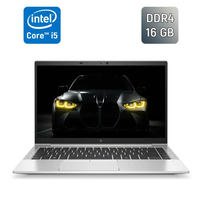 Ультрабук Б-клас HP EliteBook 840 G7 / 14" (1920x1080) IPS / Intel Core i5-10310U (4 (8) ядра по 1.7 - 4.4 GHz) / 16 GB DDR4 / 256 GB SSD / Intel UHD Graphics / WebCam / TouchID б/в - изображение 1