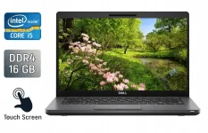 Ультрабук Б-клас Dell Latitude 5400 / 14" (1920x1080) IPS Touch / Intel Core i5-8365U (4 (8) ядра по 1.6 - 4.1 GHz) / 16 GB DDR4 / 256 GB SSD / Intel UHD Graphics / HDMI / WebCam б/в