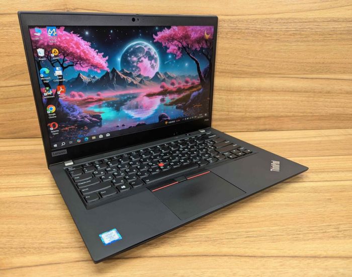 Мобільна робоча станція Lenovo ThinkPad P43s / 14" (1920x1080) IPS / Intel Core i7-8665U (4 (8) ядра по 1.9 - 4.8 GHz) / 32 GB DDR4 / 1000 GB SSD / nVidia Quadro P520, 2 GB GDDR5, 64-bit / HDMI / Windows 10 б/в - изображение 4